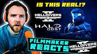 FILMMAKER REACTS: Helldivers 2 x Halo: ODST Legendary Warbond trailer!