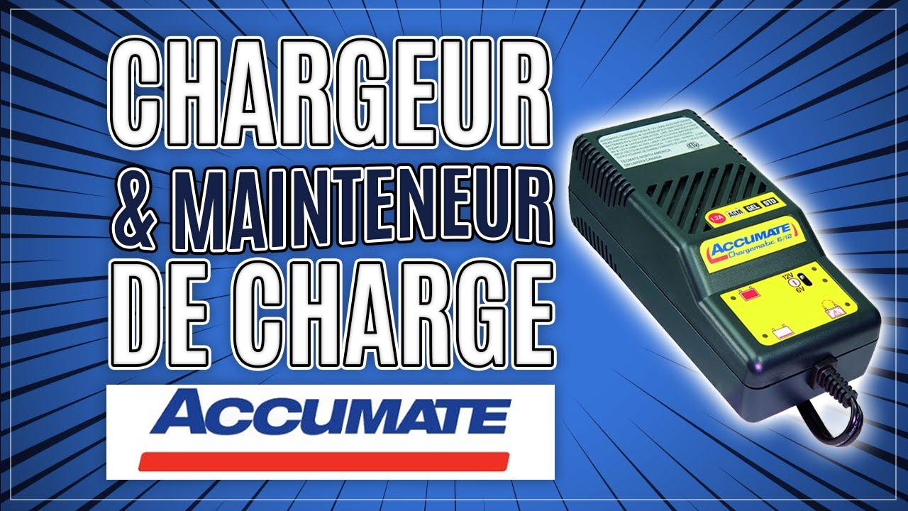 Chargeur de Batterie moto auto TecMate AccuMate