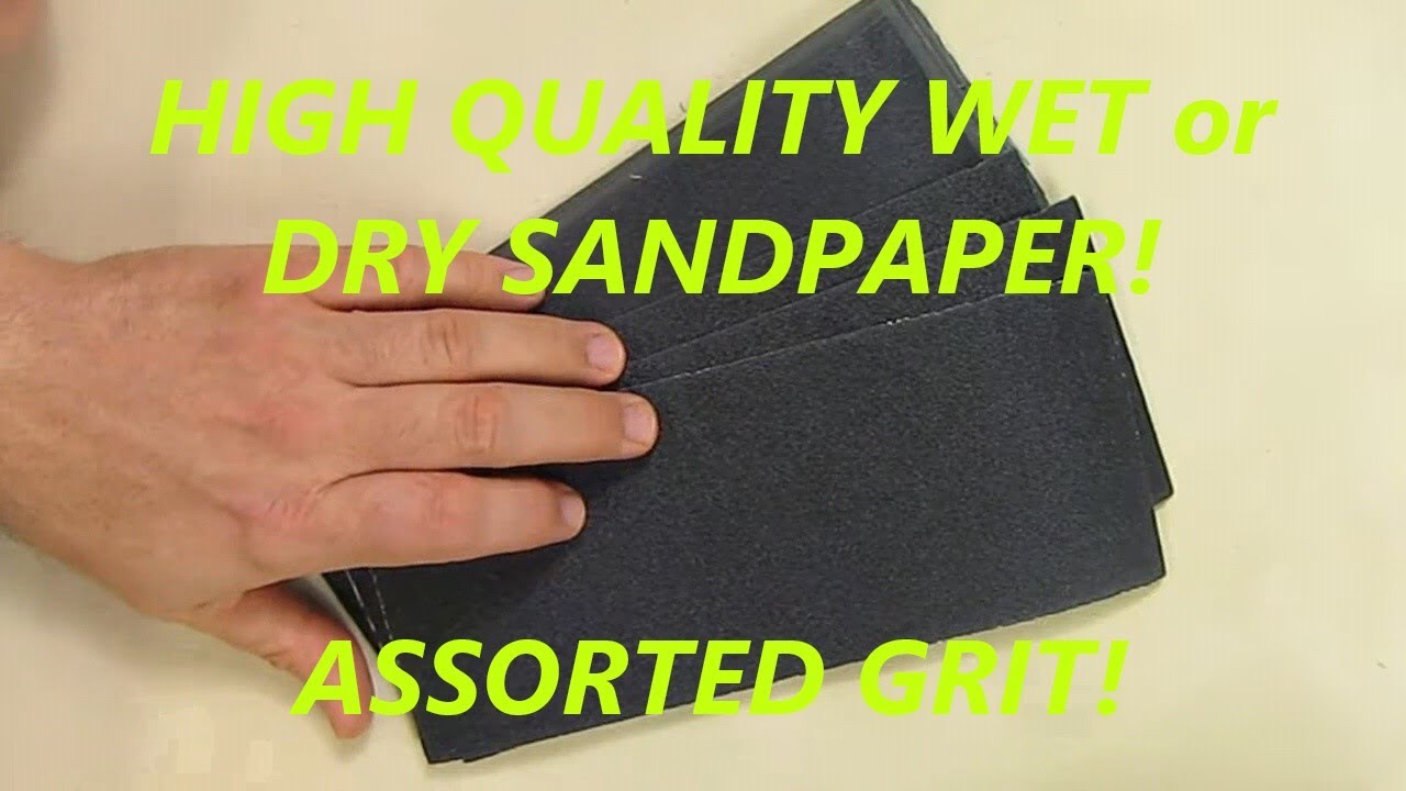 Pack Of 10 Bodyshop Wet/Dry Sandpaper Paper 120 Grit P120 