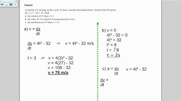 Using Differentiation - Mechanics