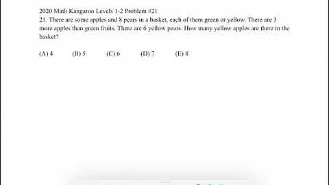 2020 Math Kangaroo Levels 1-2 Problem #21