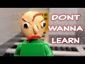 Lego Baldis Basics Don't Wanna Learn (Baldi's Basics in Education And Learning Song)