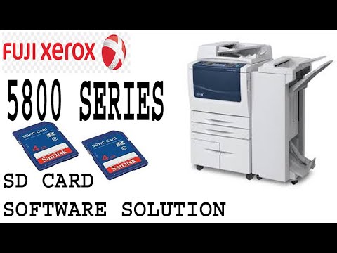 xerox 5855 sd card software copying