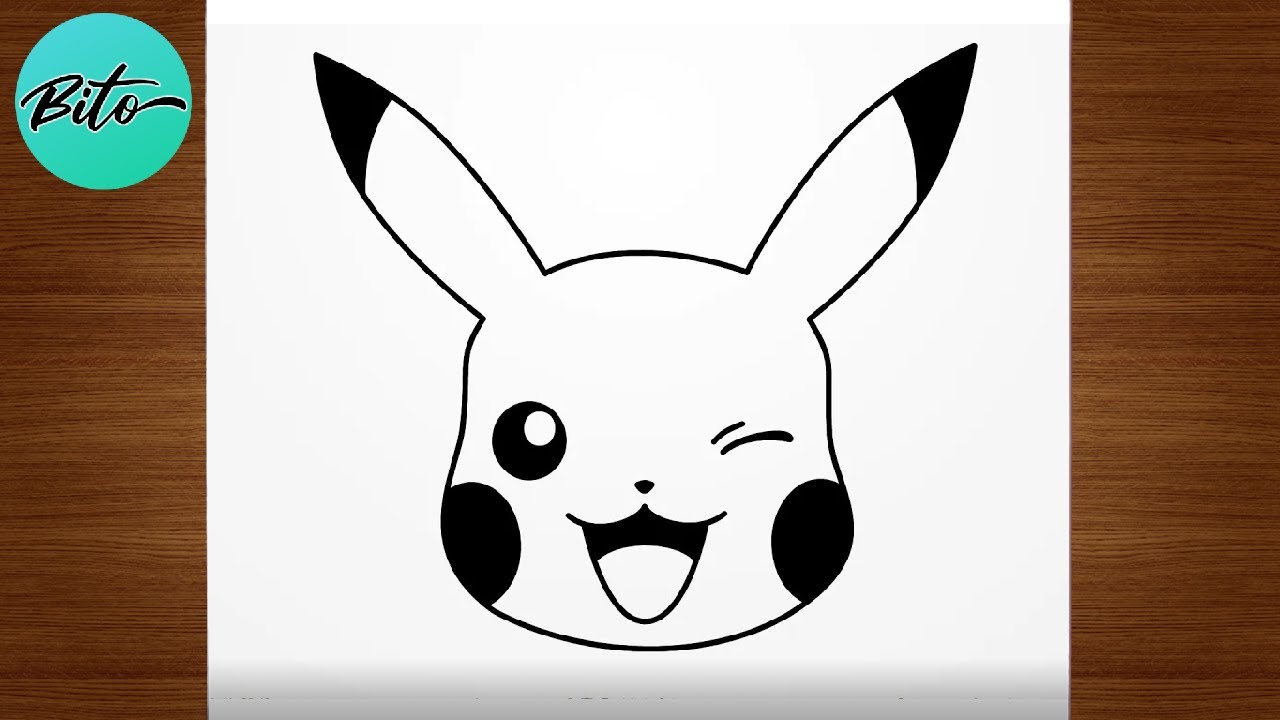 Como desenhar Pokemon Pikachu é uma lição detalhada passo a passo.