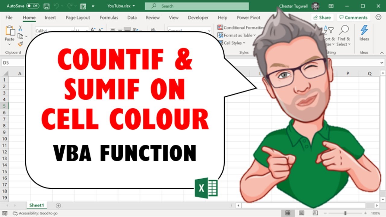 Excel Countif Sumif On Colour No Vba Required Youtube Excel Countif Sumif On Colour No Vba Required Youtube