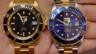 INVICTA Pro Diver 8929OB all gold with black dial unboxing along with comparison with pro diver 8929 by Time With Tech Co. 9,795 views 2 years ago 6 minutes, 1 second