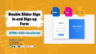 How to Create a Double Slider Sign in and Sign up Form #HTML #CSS #JavaScript