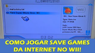 COMO BAIXAR SAVES DE JOGOS NA INTERNET E JOGAR NO WII - JOGOS 100% COMPLETOS - SAVEGAME MANAGER GX