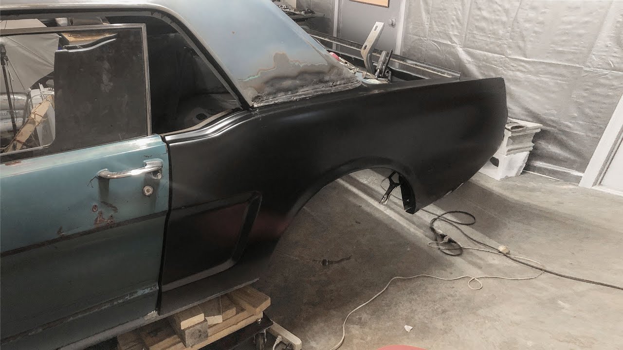 65 Mustang Quarter Panel Fitment YouTube