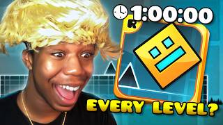 Can A NOOB Beat Geometry Dash in 60 Minutes?
