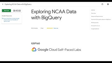 Exploring NCAA Data with BigQuery [GSP160] | Qwiklabs | Google Cloud
