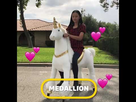 medallion ride on unicorn