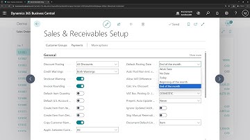Business Central short: Extend Default Posting Date(Today, Beginning of the month, End of the month)