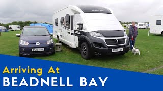 Arriving At Beadnell Bay Camping And Caravanning Club Site