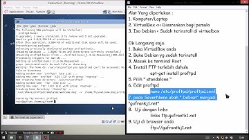 Konfigurasi FTP Debian 6 Virtual Box