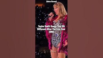Taylor Swift songs that hit different after the eras tour (imo) #taylorswift #shorts