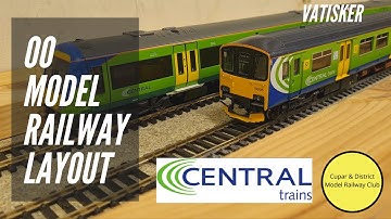 Central Trains Running Session - Model Railway Layout in OO Gauge.