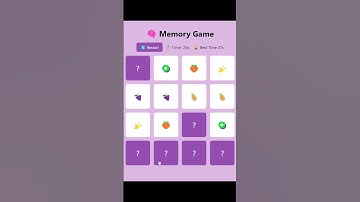 🎮 Built a fun and interactive Memory Game using JavaScript!   #javascriptgame #coding