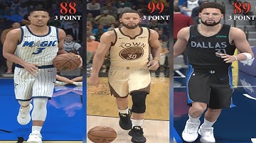 NBA 2K26 (PS5) - Hitting A 3pt With The Top 20 Shooters [4K UHD]