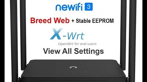 Newifi3 D2 with X WRT Firmware Tour View All Settings