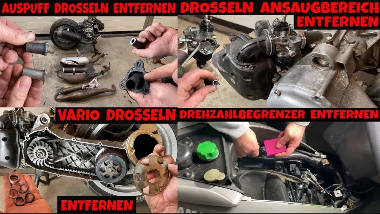 Alle Drosseln beim Roller entfernen komplett in einem Video Antrieb / Ansaugung Auspuff & Elektrisch
