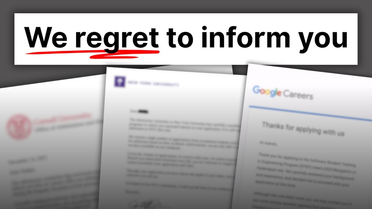 all rejection letters are the same