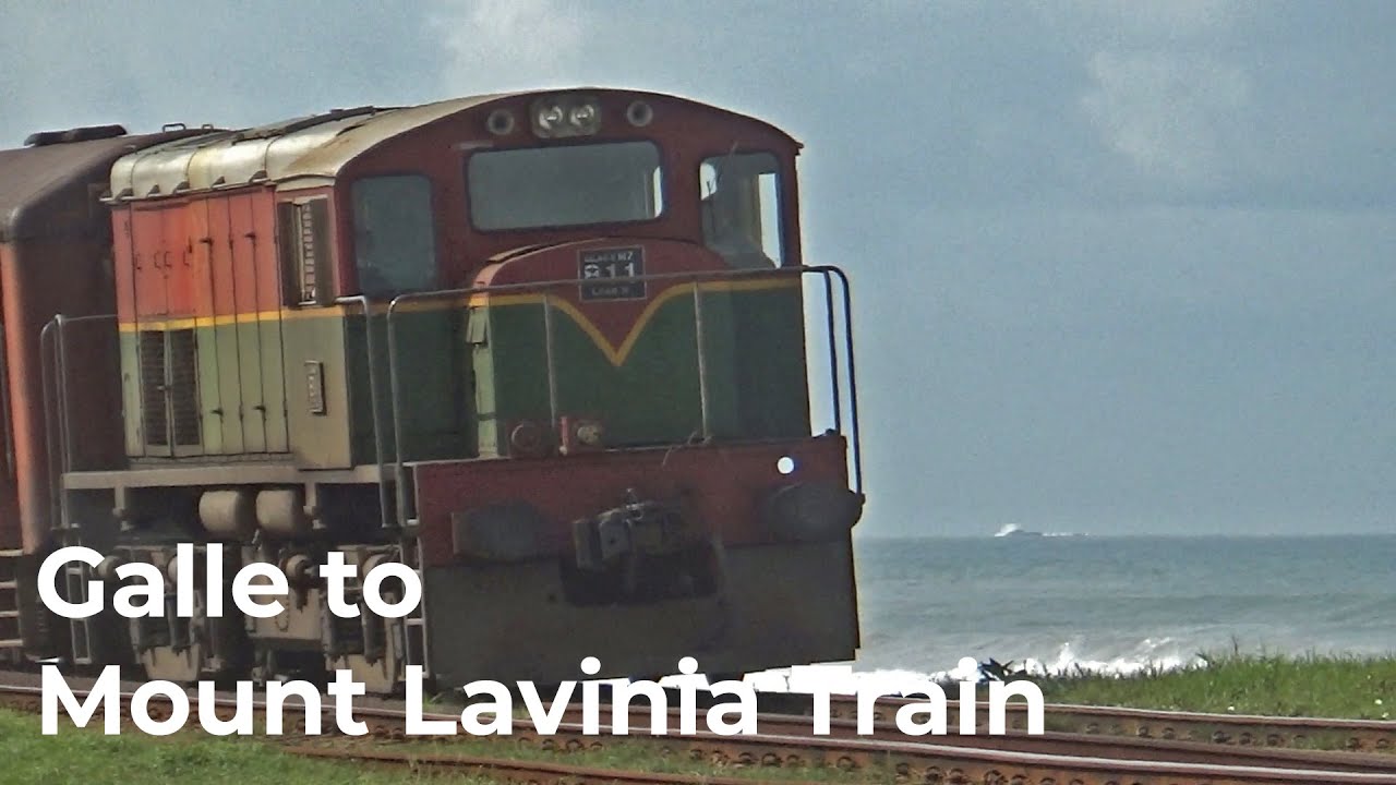 Galle to Mount Lavinia Slow Train in Sri Lanka Railways YouTube