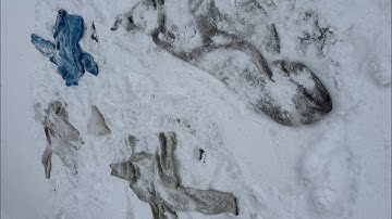 Snow Washing Woolens:  Mad Scientist Experiment 