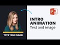 Intro animation in PowerPoint with Morph | DOWNLOAD FILE