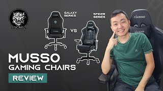 Musso Legion Gaming Chairs Aeolus Galaxy vs Throne Spider Review (Tagalog)