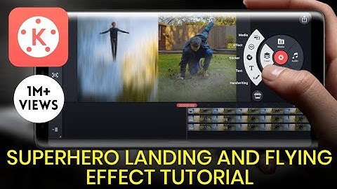 How To Edit Superhero Landing And Flying Effect | Kinemaster Tutorial