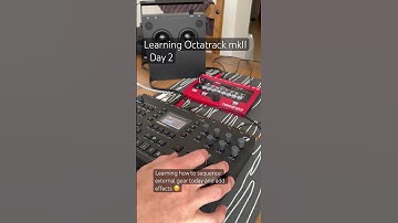 Learning how to use Octatrack mkII and today I tried sequencing external gear #octatrack #norddrum2