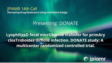 Discover DONATE - supported project in the 2022 JPIAMR call