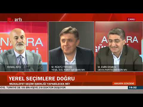 Artı TV'de Kemal Avcı'nın sunduğu Ankara Gündemi programına konuk oldum.