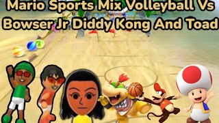 Mario Sports Mix Mii Group Vs Diddy Kong Bowser Jr And Toad