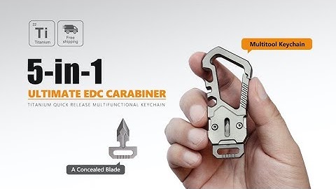 The KeySnap｜Titanium EDC Multitool Keychain Carabiner