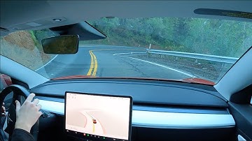 Tesla FSD Beta 10.8 Highway 49 Revisited Cool to Auburn, CA