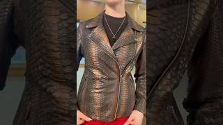 Famous Python leather jacket Net Worth
