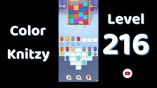 Color Knitzy Level 216 Walkthrough | Step-by-Step Guide 🧠 | Go Answer