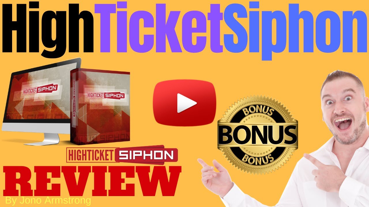 High Ticket Siphon Review ⚠️ WARNING ⚠️ DON'T GET THIS WITHOUT MY 👷 CUSTOM 👷 BONUSES!!