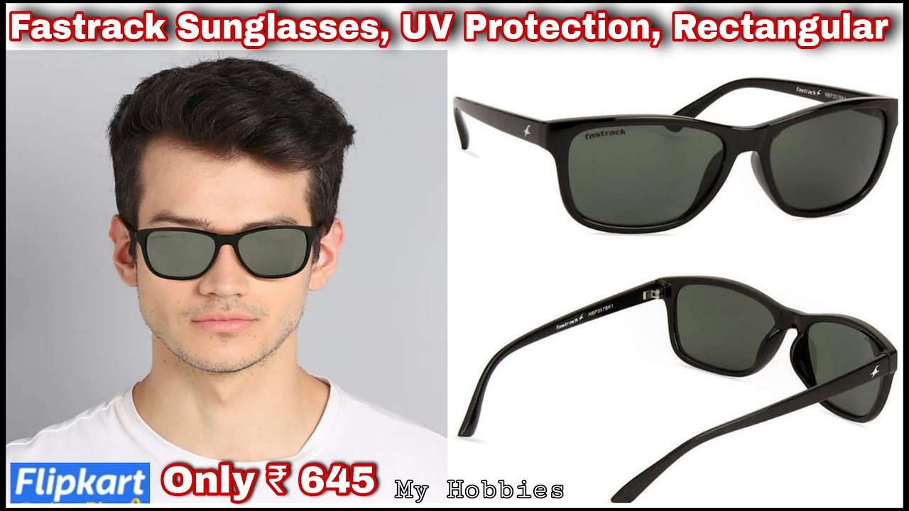 Buy Fastrack Black Rectangle Sunglasses (C098GR3PV) online