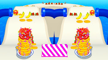 PANCAKE RUN🍓🍒🍅 #1 Game All Levels Gameplay Walkthrough New Game