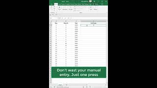 Excel shortcut keys trick #shorts screenshot 5