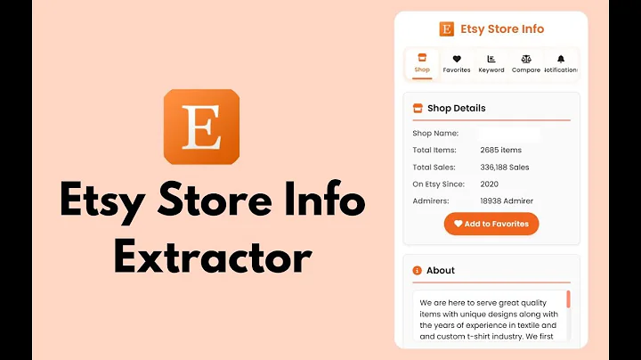 Master Etsy with This Game-Changing Tool! 🛠️ | Etsy Store Info Extractor Tutorial