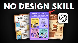 How to Turn PDF Documents into a STUNNING Infographic with ChatGPT (Copy Any Design)