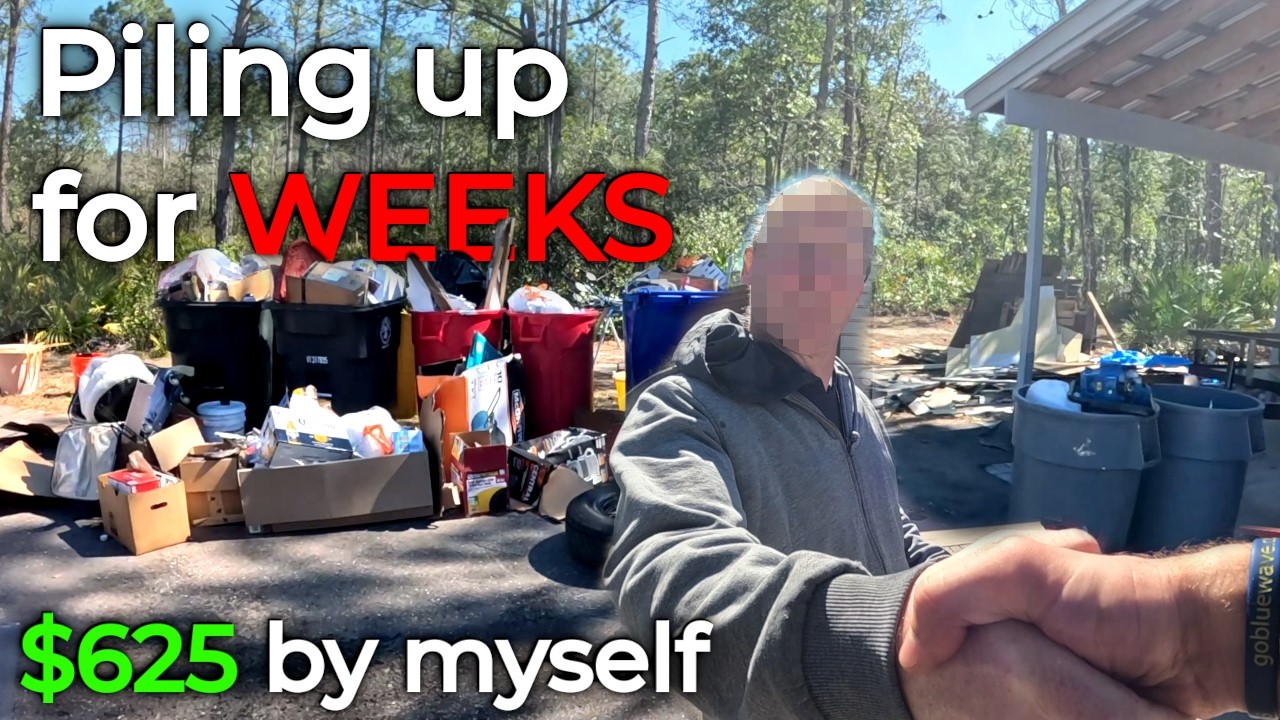 His yard trash pile was getting out of control, so he hired me to clean it up!