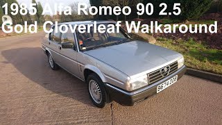 1985 Alfa Romeo 90 2.5 Gold Cloverleaf (Quadrifoglio Oro) Walkaround with The Rubbish Mechanic