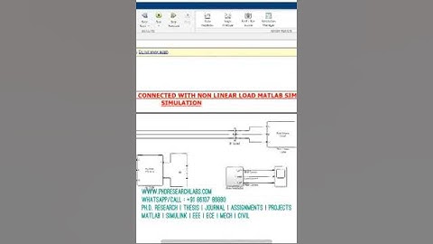ACTIVE SHUNT FILTER GRID CONNECTED WITH NON LINEAR LOAD MATLAB SIMULINK MODEL