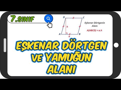 Eşkenar Dörtgen ve Yamuğun Alanı 📘 7.Sınıf Matematik #2023