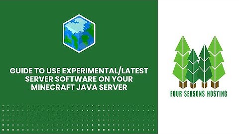 How to install Experimental/Latest server software jar on your Minecraft: Java Server! | #minecraft